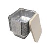 Matangi Plus 20 x Silver Aluminium Foil Containers & Lids