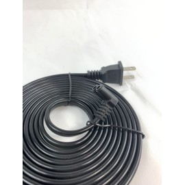 [UL Listed] OMNIHIL 90 Degree 10FT AC Power Cord Compatible with Sonos PLAYBASE Wireless Soundbar-(PBASEUS1BLK)