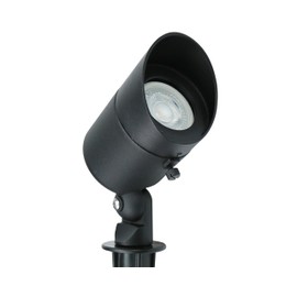 Lumina Lighting® 5W Landscape Lighting 12V Landscape Lights Low Voltage Landscape Spotlights Warm White Waterproof Outdoor Replaceable LED Bulb for Garden,Lawn,Porch,Patio and Yard (Black) (2-Pack)