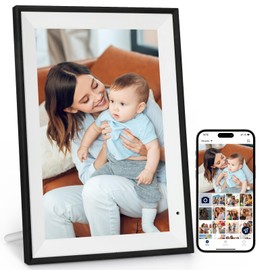 AEEZO Digital Picture Frame WLAN 10.1 Inches, 1280 x 800 IPS Touchscreen Electronic Photo Frame, 32GB Memory, Automatic Rotation, Supports Micro SD Card