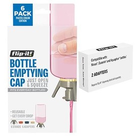 Deluxe 6 Bottle Pack with Nivea®, Eucerin® and Aquaphor® Compatible Adapters - Color: Pastel