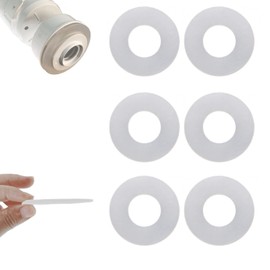 6PCS Toilet Flush Valve Seal Rings, Replacement Toilet Flush Valve Seal Washer Compatible with 816.418.00.1, Silicone Flush Valves Base Sealing Washer for Toilet