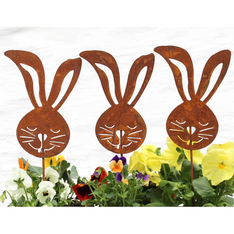 LB H&F Lilienburg Easter Decoration Spring Decoration Rust Metal Weatherproof