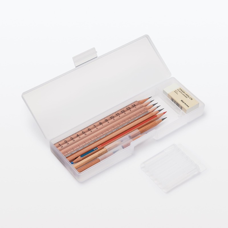 MUJI NB0SPA2S Pencil, Red/Blue