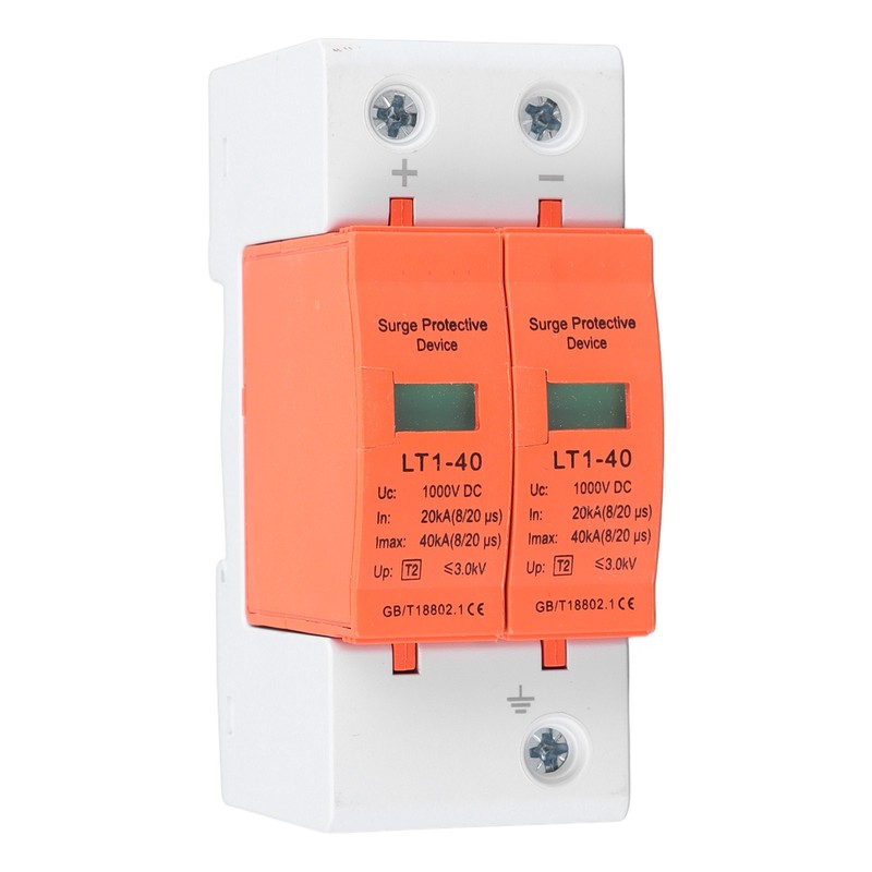 Surge Protective Device 1000V DC Photovoltaic 2P Protector Overcurrent Overvoltage