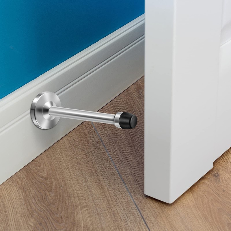 Door Stopper, 5 Inch Extra Long Door Stop, Solid Rigid