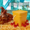 Automatic Chicken Waterer Cup with 12L Handheld Barrel Poultry Drinking