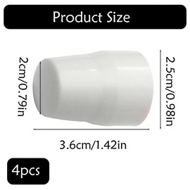 4PCS Radiator Valve Caps, Universal Push-Fit Radiator Caps for Safety, White Durable Plastic Covers for Home and Vehicle Radiators