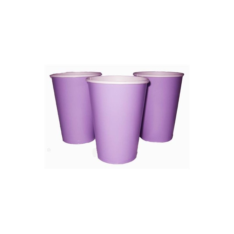 Lavender Solid Paper Cups - 12 oz. (Pack of 10)