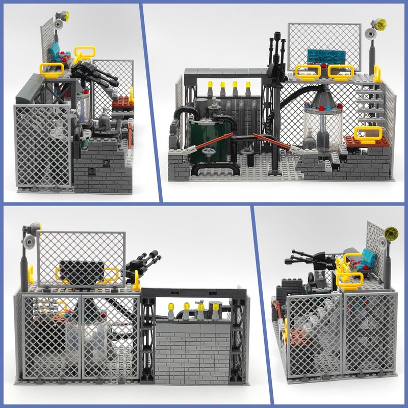 ALEYOOTECHE Building Blocks Military Base Set – City Factory Lab