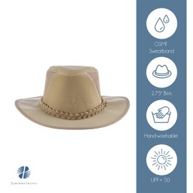 Dorfman Pacific Co. Men's Soaker with Mesh Back, Natural, Large/X-Large