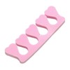 BIUDECO 120pcs Pink Foam Nail Toe Separators for Easy Manicure