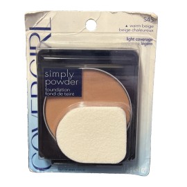 Covergirl Simply Powder Foundation (545) Warm Beige (Blue/White Card)