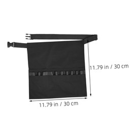 BIUDECO Hairstylist Apron Hair Braiding Tools Brush Bag Hair Supply Bag Hairdressing Apron Hairstylist Bag Barber Bag Barber Tools Storage Bag Hair Cutting Apron for Stylist Black Fabric