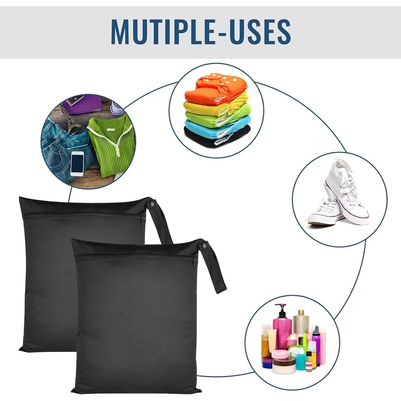2 Bolsa para Ropa Mojada, Bolsa Impermeable para Ropa Mojada,