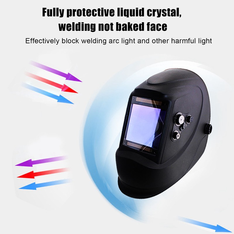 Large Viewing Screen Welding Helmet PP Adjustable Fully Protected Liquid