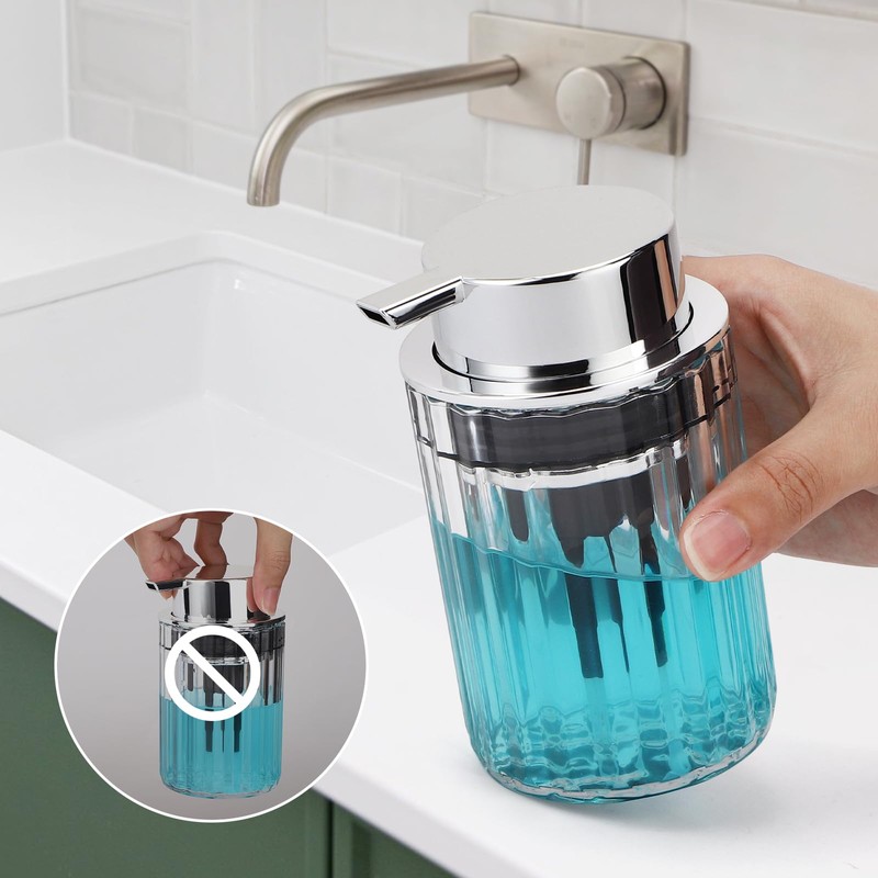 Segbeauty Foaming Soap Dispenser, 2Pcs 300ml Shampoo and Conditioner Dispenser,