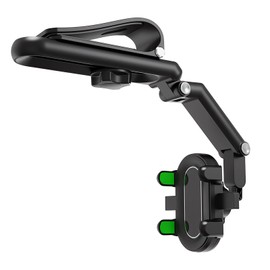 Rotatable and Retractable Car Phone Holder - 2024 New 1080° Multifunction Sun Visor Universal 360 Rotating Phone Holder for Car, Cell Phone Car Holder Mobile Mount for Vehicle Rear View Mirror (B1)