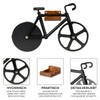 URBAN ZWEIRAD Bicycle Pizza Cutter with Magnetic Wall Mount, Non-Stick