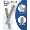 2.5" Carbide Paint Scraper Blades, Double-Edged Reversible Replacement Tungsten Steel