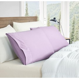 Home Beyond & HB design - 2-Pack Premium Pillowcase Set (King Size, 20x40-Inch, Lavender) - Super Soft Microfiber Bed Pillow Covers with Envelop Closure - Wrinkle and Fade Resistant Pillow Cases