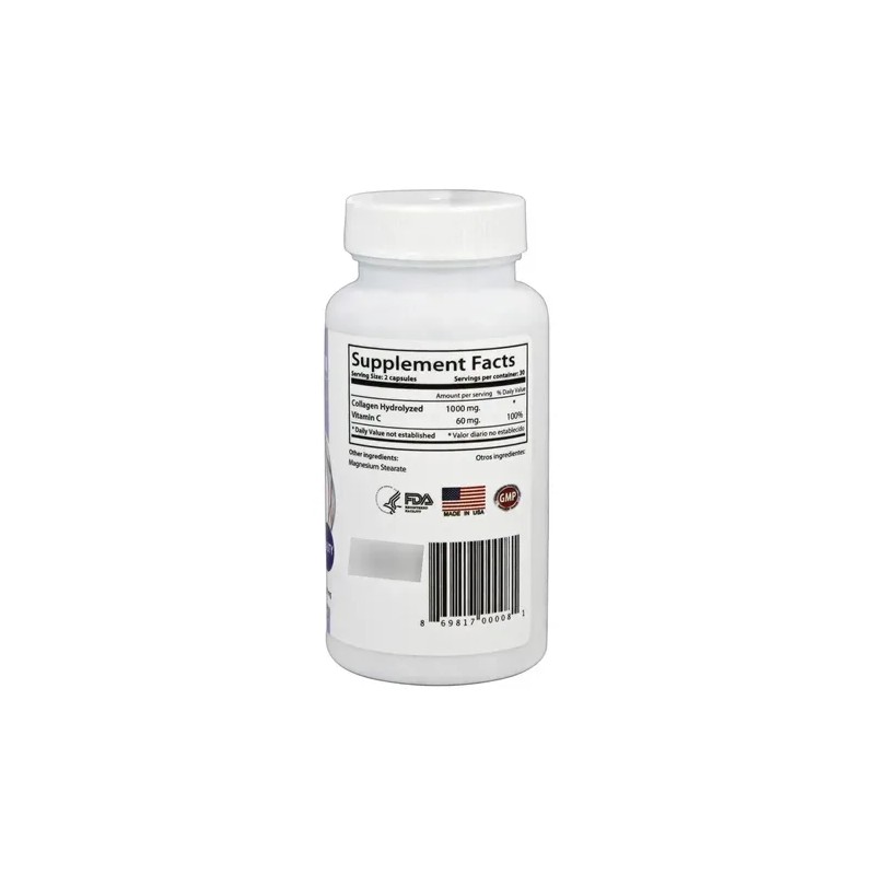 Carson Life Colágeno Vitamina C 60 Cápsulas Para Cabello