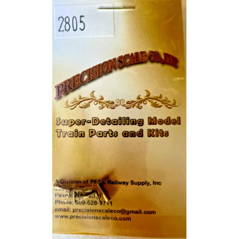 Precision Scale HO #2805 Stays, Tender Tank