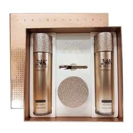 Holika Holika 홀리카홀리카 프라임 유스 24K 골드 리페어 3종 스킨케어 세트 HOLIKA HOLIKA Prime Youth 24K Gold Repair 3-Piece Skincare Set