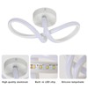 DAXGD 16W LED Ceiling Light, White 8-Way Aluminium Ceiling Light,