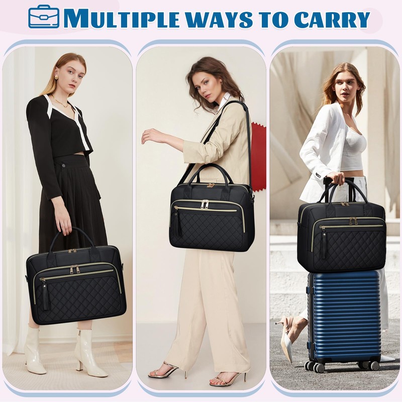 Laptop Bag 17.3 Inch Laptop Briefcase for Women Waterproof Computer