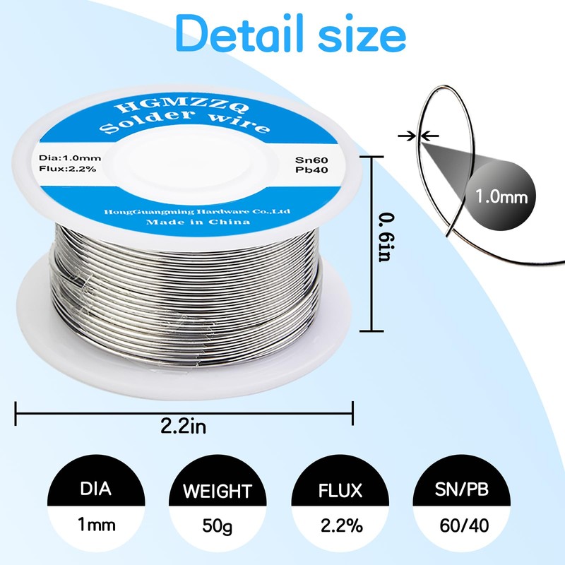 HGMZZQ 60/40 Tin Lead Solder Wire with Rosin core for