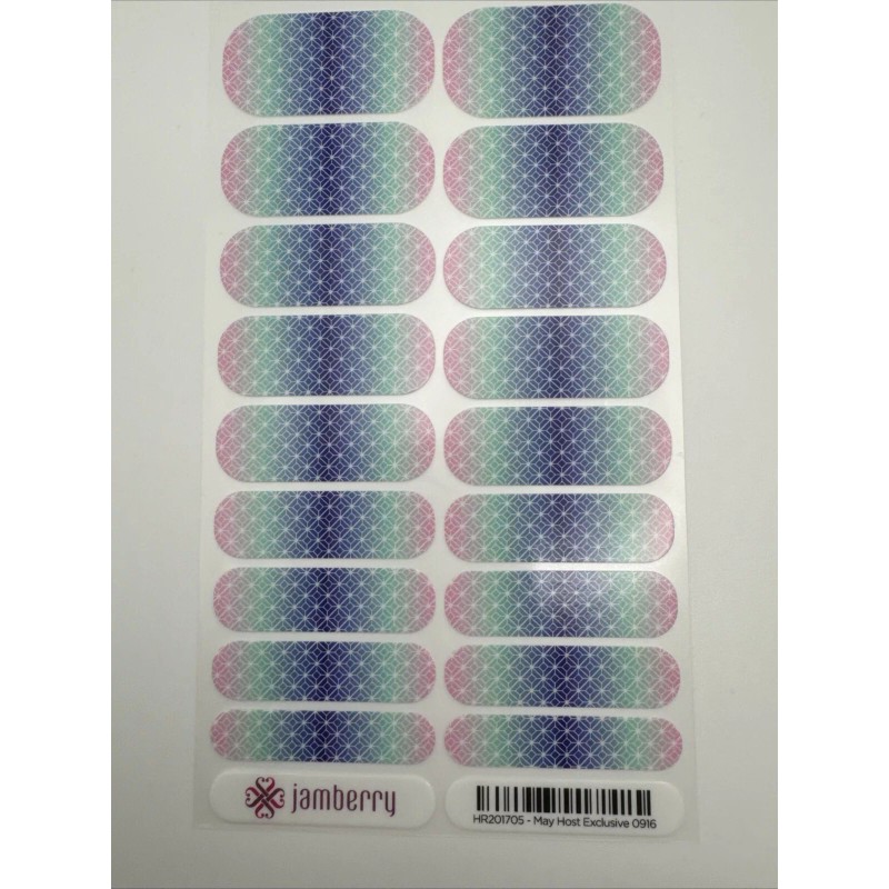 Jamberry Nail Wraps 2017 May Host Exclusive Full Sheet (multicolor