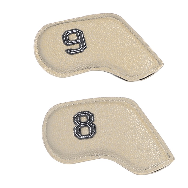 10PCS Golf Head Protective Covers Waterproof PU Material Golf Putter