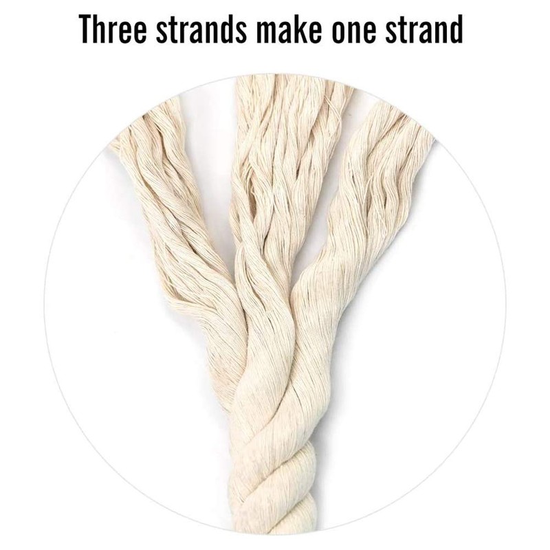Aoneky Twisted Cotton Rope (1/2 inch x 100 ft)