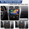 9'' For Toyota Corolla 2009-2013 Apple CarPlay Android 14 Car