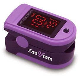 Zacurate Pulsioxímetro y Oxímetro de Pulso de Dedo, Monitor de Frecuencia Respiratoria y Niveles de Saturación de Oxígeno en la Sangre (Serie Pro,... 