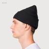 Knit Cuffed Plain Beanies for Men and Women Soft Warm