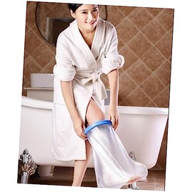Healeved Adult Foot Cast Protector for Shower Watertight Protection for Half Leg Vinyl Fits Keeps Casts Dry during Bathing Play Random Color