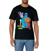 Sesame Street 1st Birthday Black Classic Fit Crew Neck T-Shirt