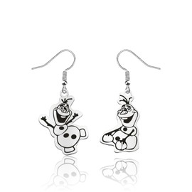FAADBUK Cartoon Movie Inspired Earring Olaf Lover Gift Snowman Fan Gift Olaf Merchandise (Olaf Earring)