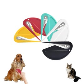 QTPETPAPIU Knots Comb for Cat Matted Dog Hair Removal Tool Cats Knotting Hair Cutter Combs Tangled Hair Trimmer Styler for Long-Haired Pets, 5 Pcs