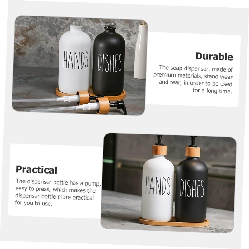 BIUDECO Bathroom Liquid Soap Dispenser Pump Squeeze Soap Dispenser Refillable