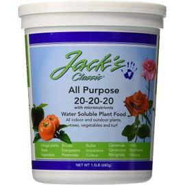 Jack's Classic All Purpose 20-20-20 Water Soluble Plant Food (1.5lbs)