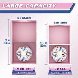 K KNODEL Car Trunk Organizer, Foldable Organizer for Car, Automotive Consoles & Organizers, Storage with Reinforced Handles (Small, Pink)