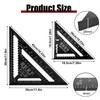 2 Pcs Rafter Square 12 inch & 7 inch, Aluminum