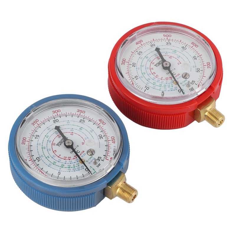 Air Conditioning Fluoride Pressure Gauge High/Low Pressure Meter AC Repairing