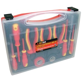 S9Q1 - AM-TECH 11 Piece Electrician Tool Set 1000VAC & 1500VDC Insulated EN60900