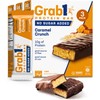 Grab1 Sugar Free Protein Bars, Caramel Crunch (3 Pack- 12