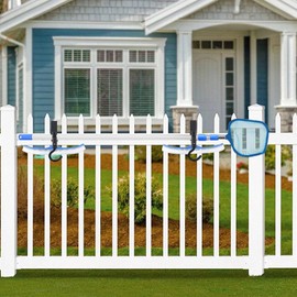 2PCS Metal Fence Hooks for Pool Equipment, Quality U-Shaped Hooks, Easy Installation, High Bearing Capacity, Fits 1.35"/3.42 cm or Below Railings, Ideal for Pool Brushes, Nets, and Vacuum Heads