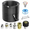 Piseve Sewer Jetter Kit 200FT for Pressure Washer 5800PSI Drain